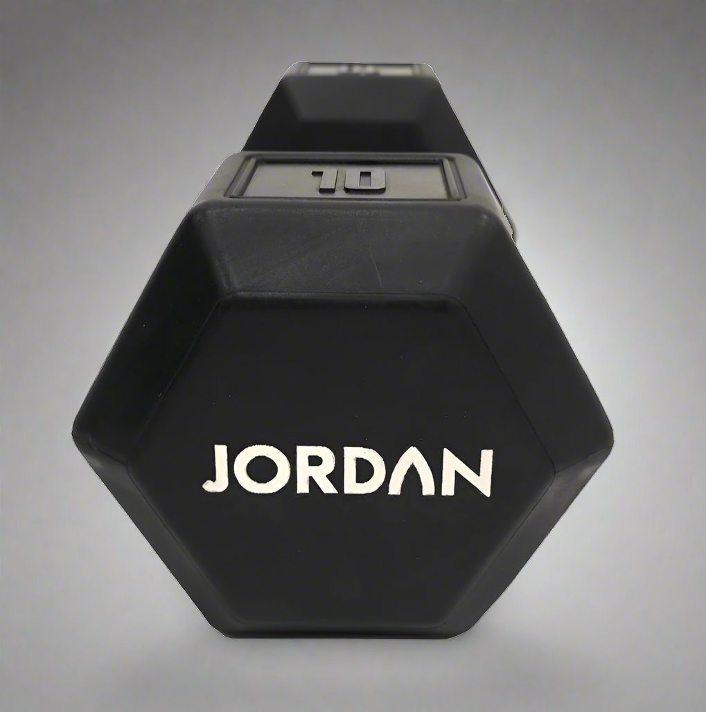 Jordan Urethane HEX Dumbbells – Durable & Anti-Roll Design