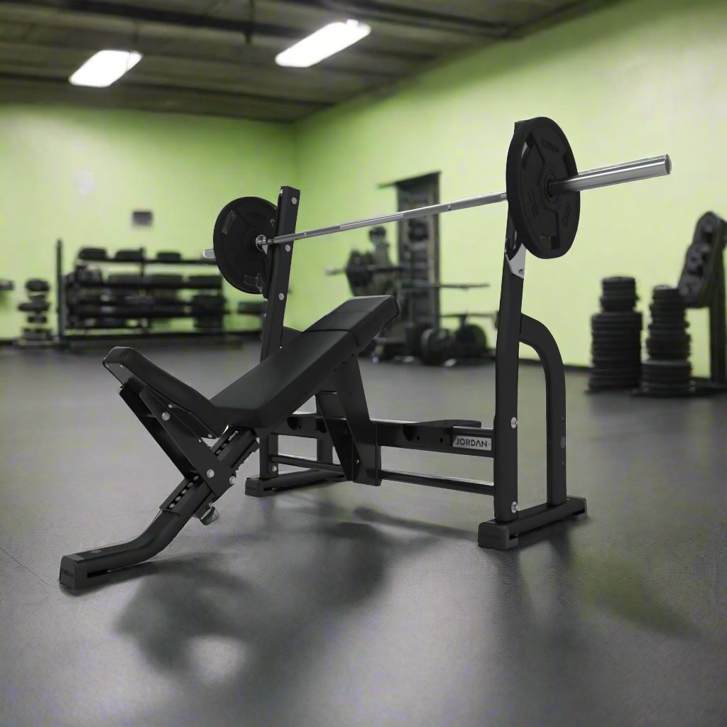 Jordan Fitness Olympic Incline Bench – Durable & Comfortable, UK Made