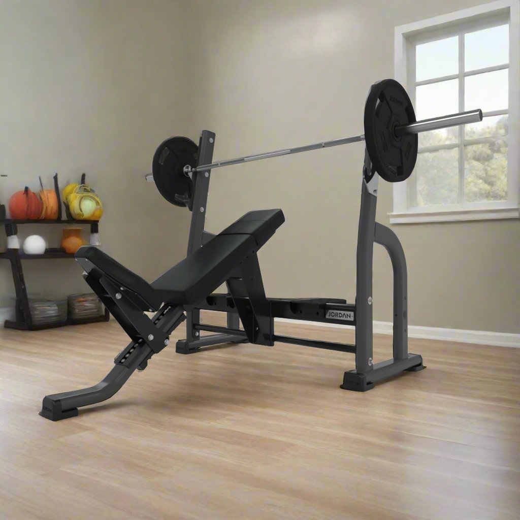 Jordan Fitness Olympic Incline Bench – Durable & Comfortable, UK Made
